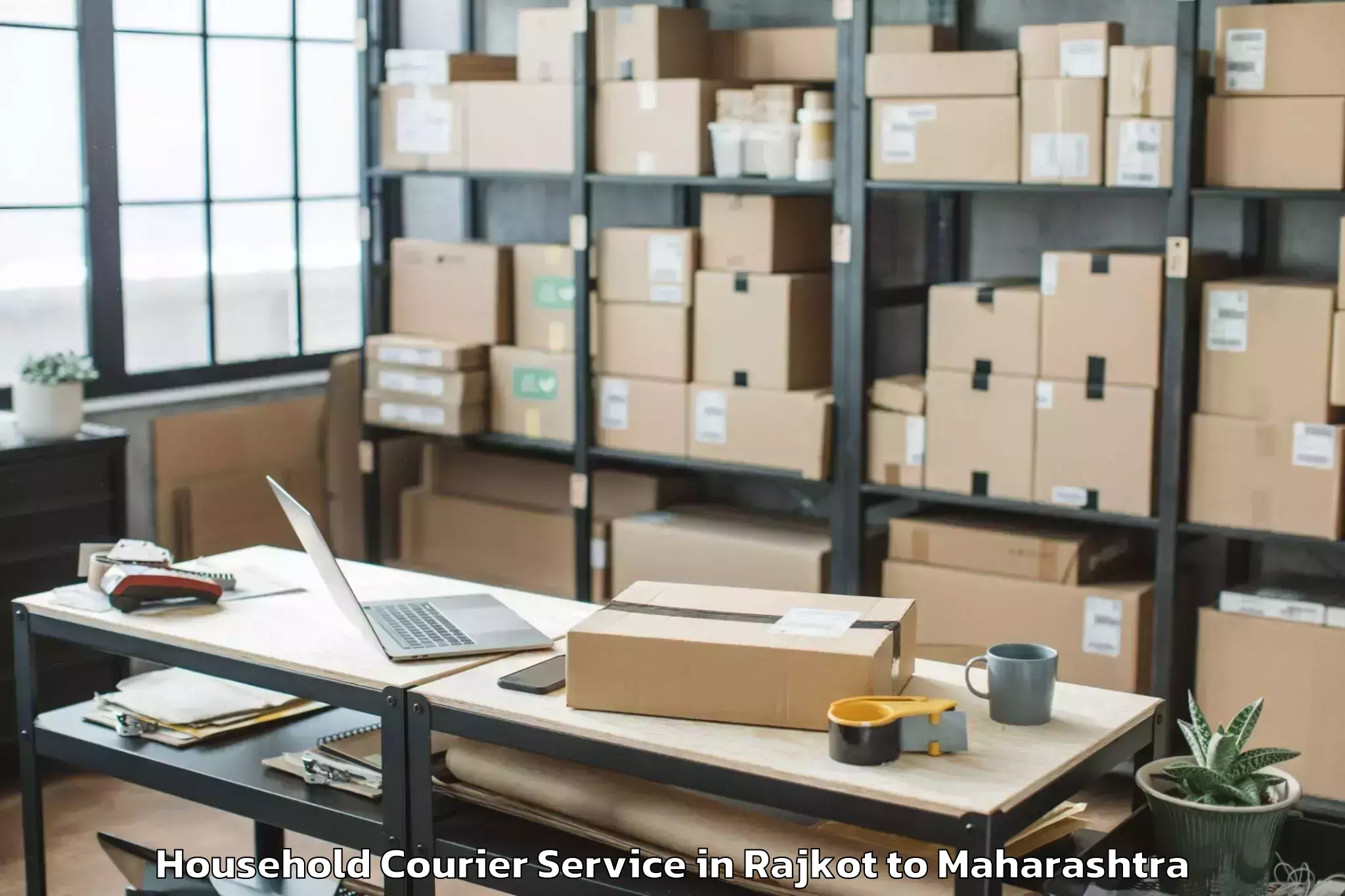 Reliable Rajkot to Aundha Nagnath Household Courier